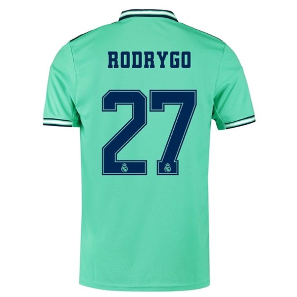 Maillot Football Real Madrid NO.27 Rodrygo Third 2019-20 Vert